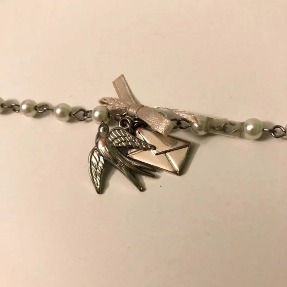 Lot of 2 Bracelets with Charms Leaves Birds Nature Style - Picture 7 of 16